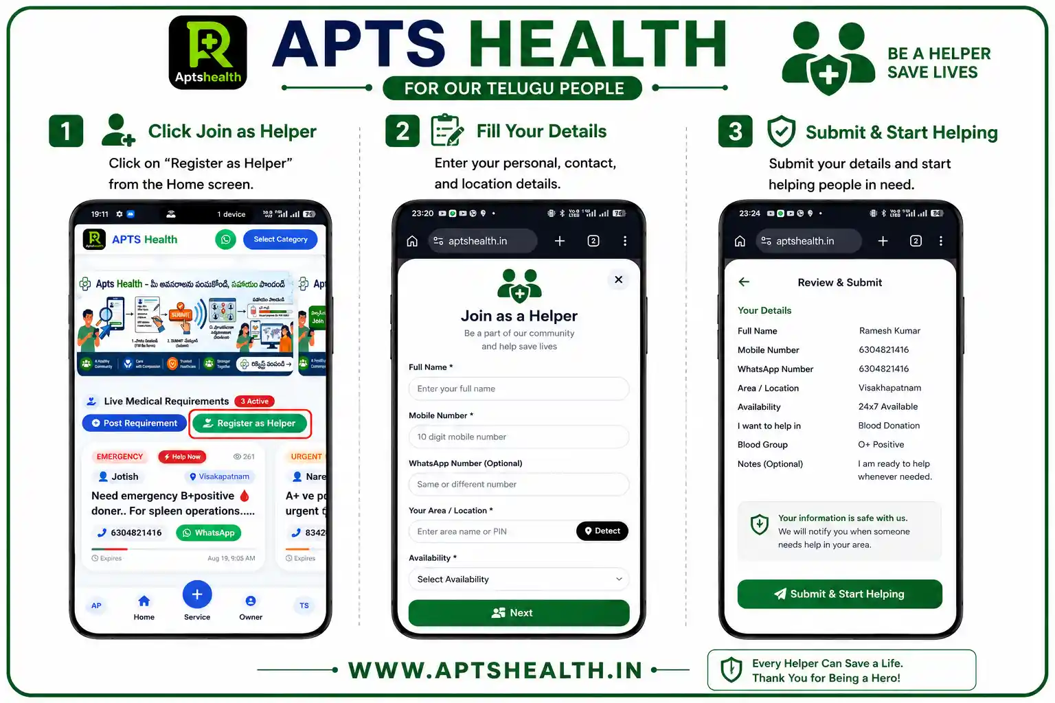 APTS Health Advertisement